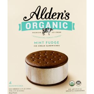 Sandwich  Mint Fudge  Alden'S Organic  4.0 - Pza