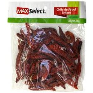 Chile Arbol  Entero  Max Select  50.0 - Gr