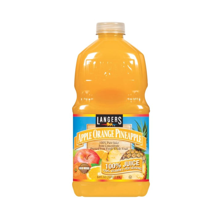 Apple Orange Pineapple Juice Langers 64.0 O