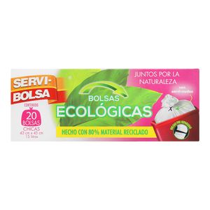 Bolsa Basura  Ecologica Ch 43X45  Servi-Bolsa  20.0 - Pza