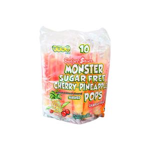 Paleta Sin Azucar  Cereza - PiÑA  Monster Pops  10.0 - Pza