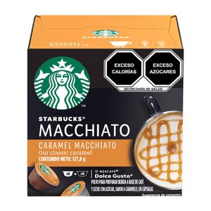 Cafe En capsulas Caramel Macchiato Starbucks Nescafe Dolce Gusto 12pz