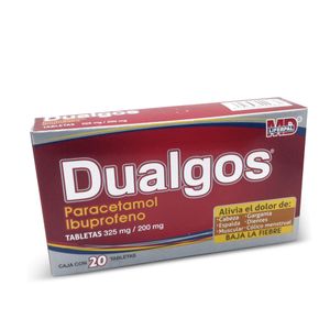 Ibuprofeno Paracetamol  325/200Mg  Dualgos  20.0 - Tab