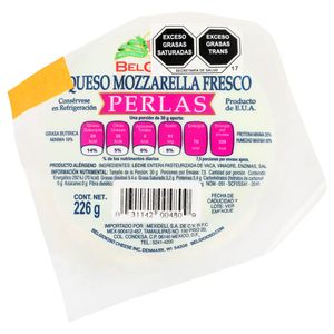 Queso  Mozzarela Perlas Frescas  Belgioioso  227.0 - Gr