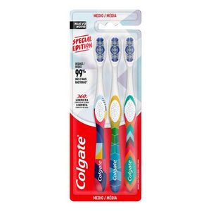 Cepillo Dental   360° Geometric Handles  Colgate   3.0 - Pac