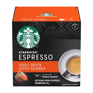 Cafe En capsulas Single Origin Colombia Starbucks Nescafe Dolce Gusto 12pz