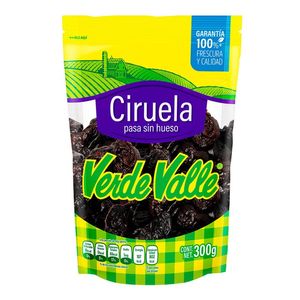 Ciruela  Pasa  S/ Hueso  Verde Valle  300.0 - Gr