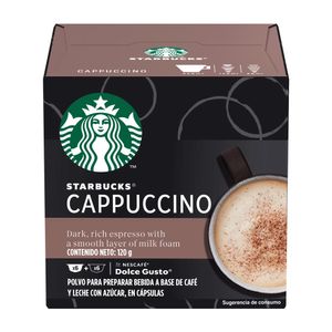Cafe En capsulas Capuccino Starbucks Nescafe Dolce Gusto 12pz