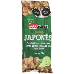 Cacahuates  Japones Limon   Max Select  70.0 - Gr