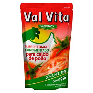 Pure De Tomate  Con Caldo De Pollo  Val Vita  200.0 - Gr