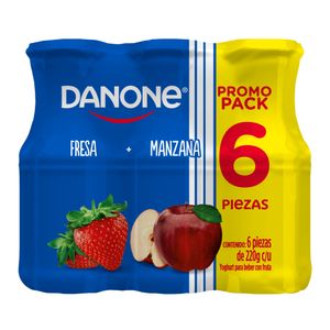Yoghurt Bebible  Fresa Manzana  Danone  6.0 - Pack