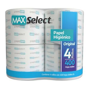 Papel Higienico  400 Hd  Max Select  4.0 - Rollo