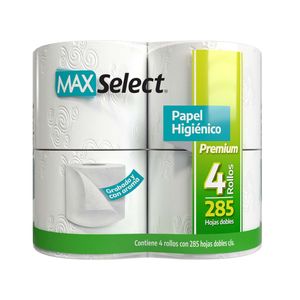 Papel Higienico  285 Hd  Max Select  4.0 - Pza