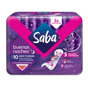 Toalla Fem  B Noches S/Alas  Saba  10.0 - Pza