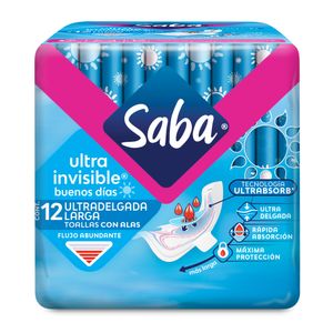 Toalla   Ultra Larga C/Alas  Saba  12.0 - Pza