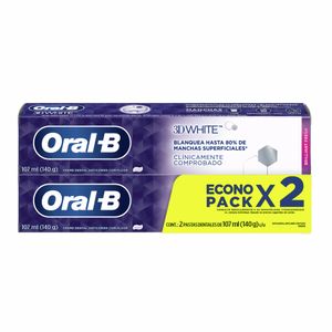 Pasta Dental  3Dw   Oral B  2.0 - Pza