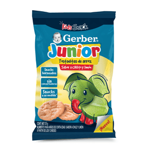 Snacks Junior  Tostaditas Con Chile  Gerber  20.0 - Gr