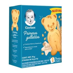 Galletas  Baby Snacks  Gerber  70.0 - Gr