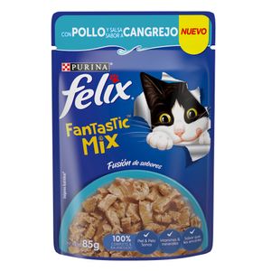 Felix Fantastic  Mix Pollo Y Cangrejo  Purina  85.0 - Gr