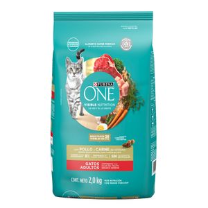 One Gato   Adulto Carne   Purina  2.0 - Kg