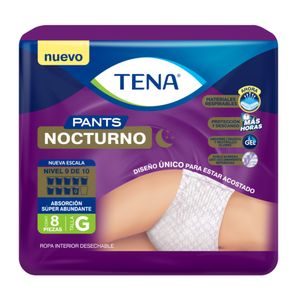 Pants Grande  Nocturno  Tena  8.0 - Pza