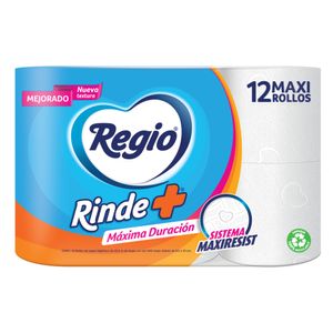 Papel Higienico  Rinde + 300Hd  Regio  12.0 - Pza