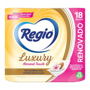 Papel Higienico Luxury  Toque Almendra 205Ht  Regio  18.0 -