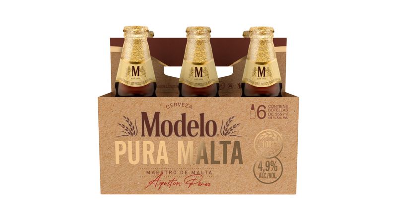 Cerveza Botella Pura Malta Modelo  - Pack