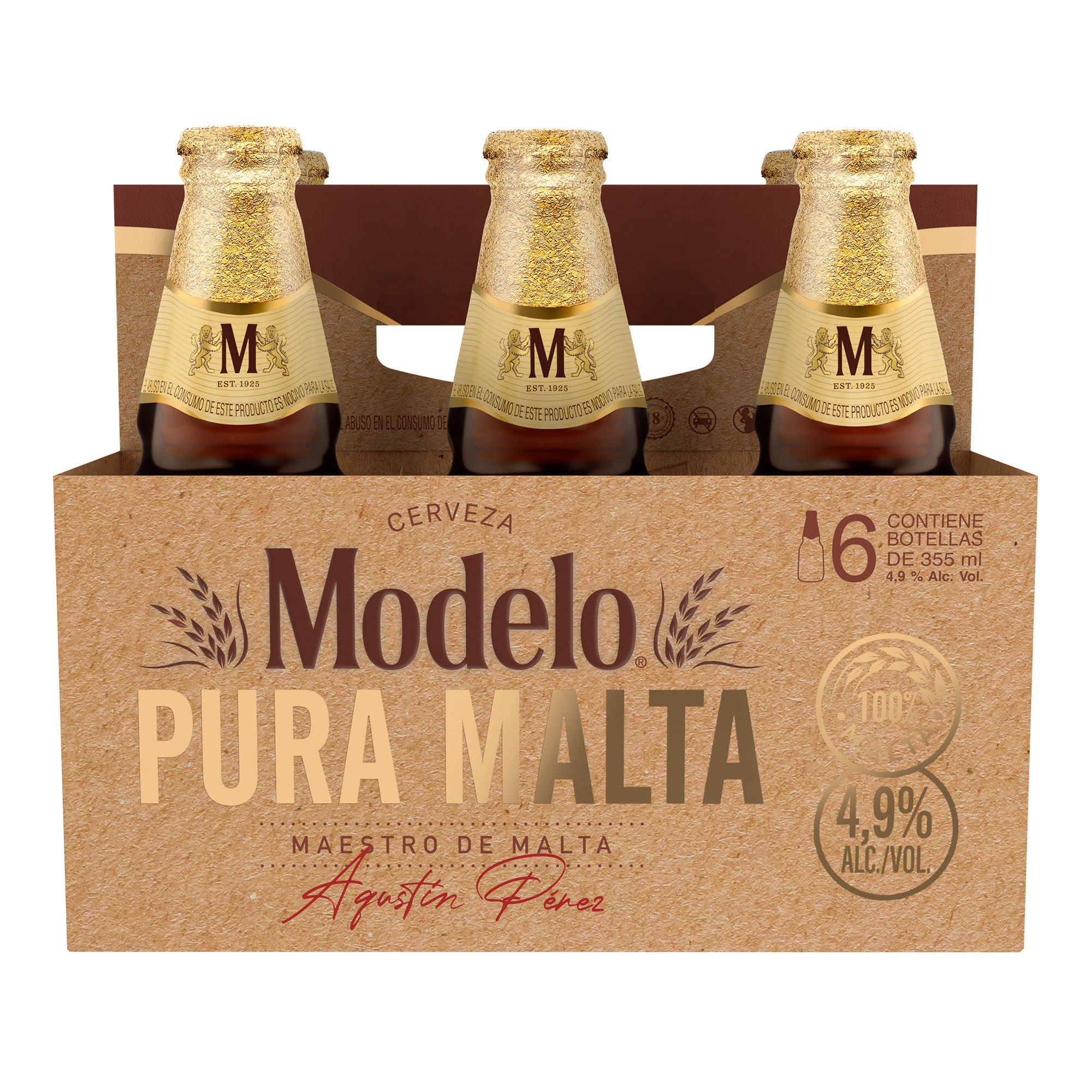 Cerveza Botella Pura Malta Modelo  - Pack