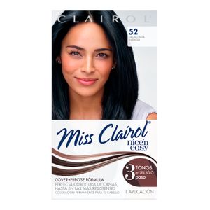 Tinte P/Cabello  52 Negro Azul Int  Miss Clairol  1.0 - Pza