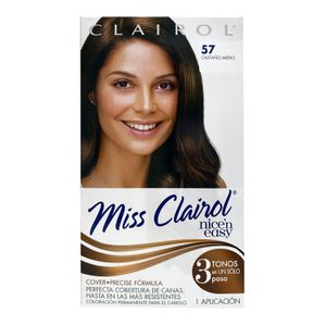 Tinte Cabello   CastaÑO Medio #57   Miss Clairol  1.0 - Pza