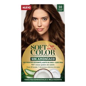 Tinte P/Cabello  CastaÑO Claro #50  Soft Color  1.0 - Pza