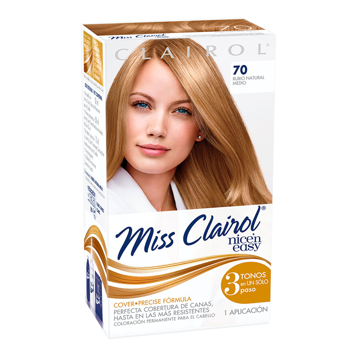 Tinte cabello rubio natural 70 miss clairol