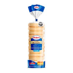 English Muffin  Plain  Webers   12.0 - Pza