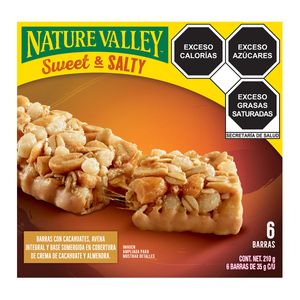 Barras de Granola Nature Valley Sweet & Salty Maní 6 pz