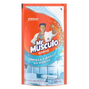 Limpiador Windex  Doy Pack Vidrios Rep.  Mr Musculo  500.0 -