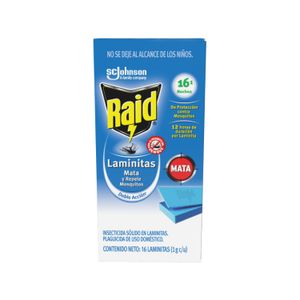 Insecticida Elect.  Laminitas Rep  Raid  16.0 - Pza