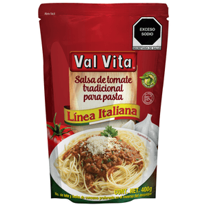 Salsa Para Pasta  Tradicional  Val Vita  400.0 - Gr