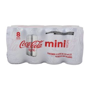 Soda Lata  Cola Light   Coca Cola  8.0 - Pack