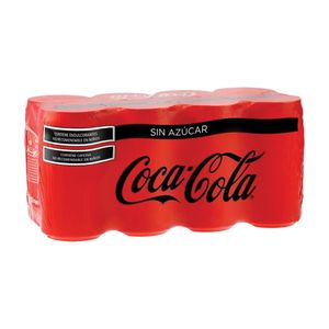 Soda Lata  Sin Azucar  Coca Cola  8.0 - Pack