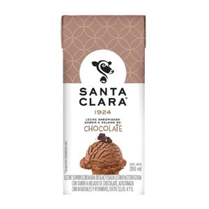 Leche Santa Clara sabor helado de chocolate 200 ml