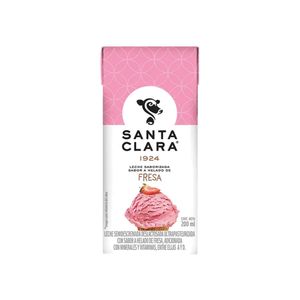 Leche Santa Clara sabor helado de fresa 200 ml