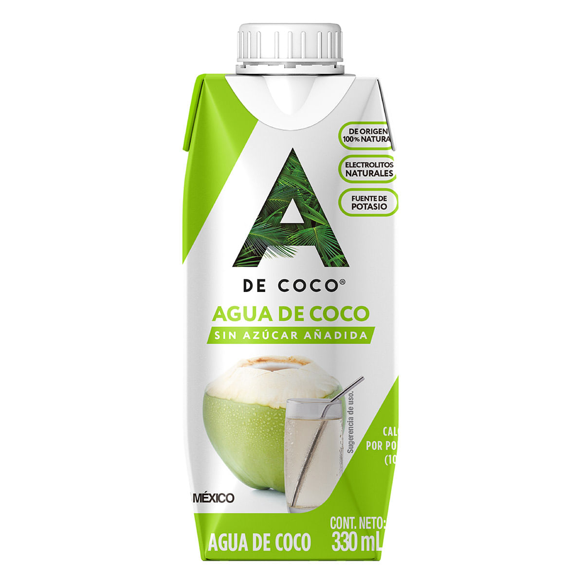 Agua De Coco 100 % Natural A De Coco  - Ml
