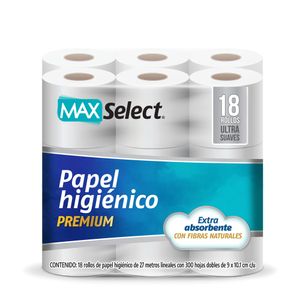 Papel Higienico  Premium 300Hd  Max Select  18.0 - Rollo