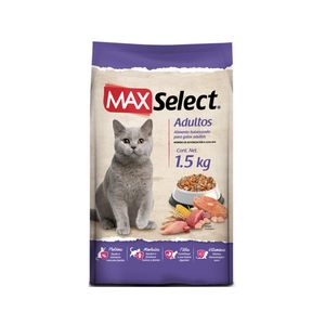 Alimento Para Gato  Adultos  Max Select  1.5 - Kg