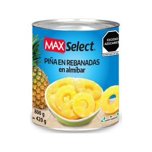 Pina En Almibar  Rebanadas  Max Select  800.0 - Gr