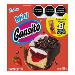 Mini Gansito Cajilla 8 pz Marinela 192g