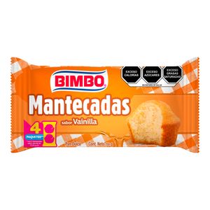 Mantecadas  Sabor Vainilla  Bimbo  8.0 - Pza