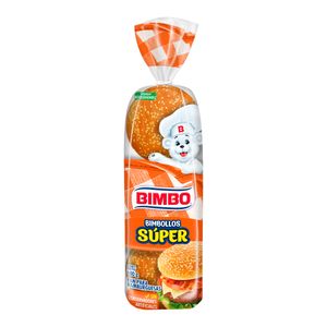 Pan Bimbo Hamburguesa Brioche Artesano 4P Bolsa 360 gr