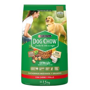 Comida Perro Dog Chow Cachorros Raza Grande Purina 7.5 kg